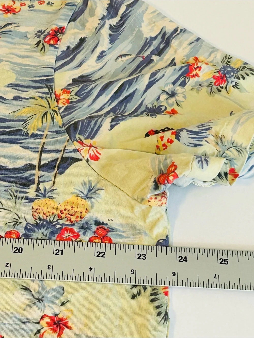 Polo Ralph Lauren T-Shirt Men's Multicolor Hawaiian Print Pullover Casual - Picture 7 of 8